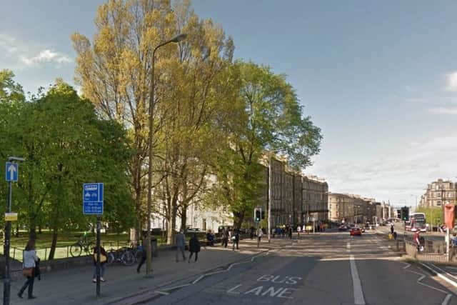 The woman was struck at a pedestrian crossing near Gayfield Square. Picture: Google Maps
