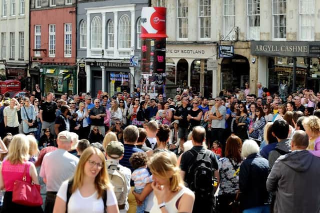 Thousand of tourists flock to Edinburgh each year. Picture: Lisa Ferguson
