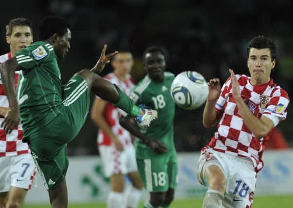 Ivan Lendric, right, featuring for Croatia's under-20s at the World Cup. Picture: AFP/Getty