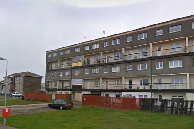 The flats at Mosside Drive were evacuated last night. Picture: Google Street View