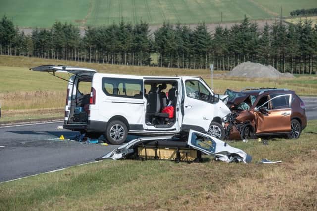 Five people died in the collision involving a 4x4 and a minibus on the A96 in Moray. Picture: PA Wire