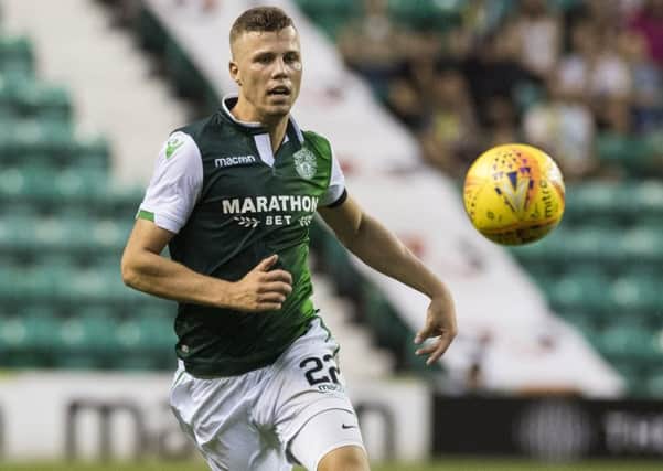 Florian Kamberi will start for Hibs against Asteras Tripolis this evening. Picture: SNS Group