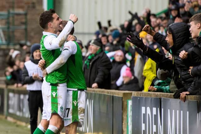 The Australian striker paid tribute to the Hibs fans as he admitted the Easter Road faithful had played a big part in his decision to return. Picture: SNS Group