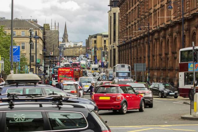 The council are looking to implement car-free zones in key city hubs. Picture: Malcolm McCurrach