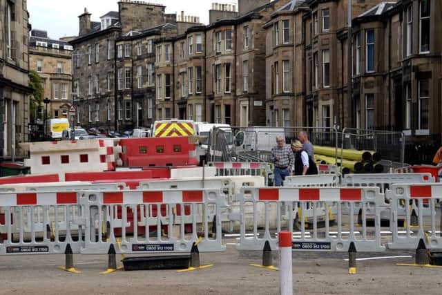 Haymarket Terrace Roadworks were due to be finished but have since been delayed until after the Festival.