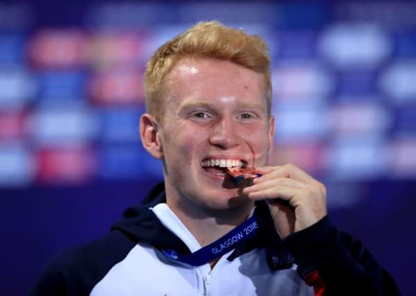 James Heatly with his bronze medal. Pic: Getty