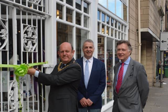 The Lord Provost of Edinburgh, Frank Ross, attended the Hospices of Hope charity shop on Wednesday. Picture: Contributed