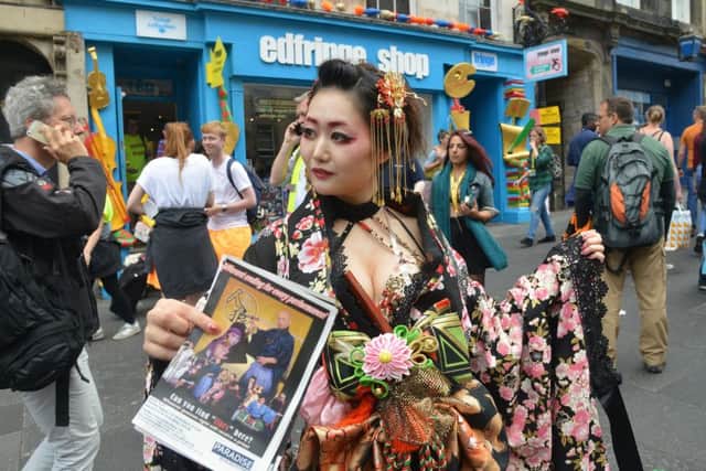 The Fringe brings chaos to the streets of Edinburgh. Picture: Jon Savage
