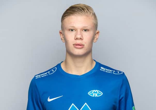 Erling Braut Haaland  is not expected to play against Hibs for Molde. Picture: Trond Tandberg/Getty