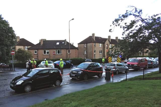 The scene of the crash at Northfield Broadway.
