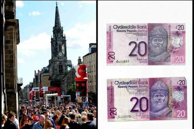 The Edinburgh Festival is reportedly awash with counterfeit notes this year.