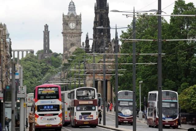 There have been calls to rid Princes Street of buses.