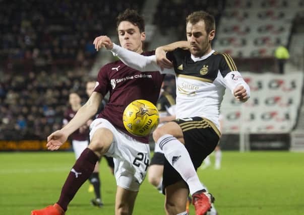 Liam Smith failed to cement a permanent place in the Hearts team. Pic: SNS