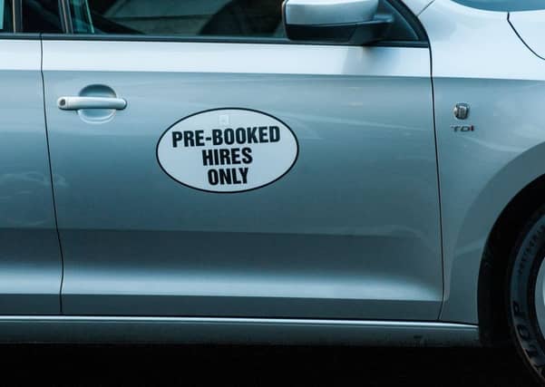 Private Hire Taxi. Picture: Ian Georgeson