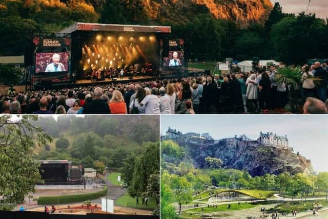 A trust created by a property developer to pursue plans to replace the existing Ross Bandstand insists there will be less disruption from pop and rock gigs despite the furore over the impact of a new season of shows.