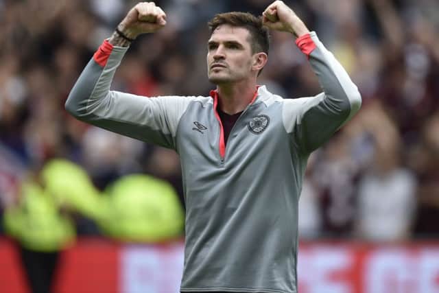 Hearts' Kyle Lafferty is wanted by Rangers. Picture: SNS/Rob Casey