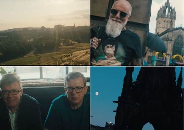 Screenshots from the latest Proclaimers video.