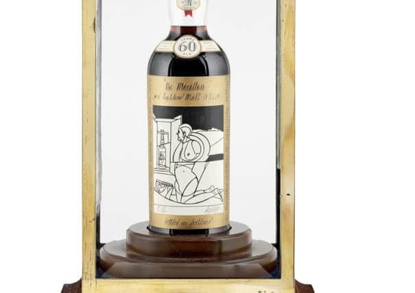 A bottle dubbed the 'Holy Grail' of whisky will go under the hammer in Edinburgh this Autumn. Picture; SWNS