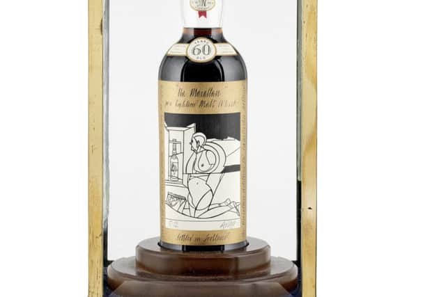A bottle dubbed the 'Holy Grail' of whisky will go under the hammer in Edinburgh this Autumn. Picture; SWNS