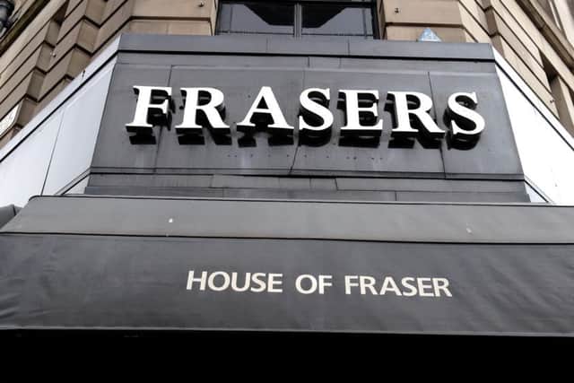 House of Fraser apologised to customers.