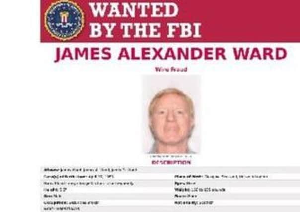 James Ward is wanted by the FBI. Picture: FBI