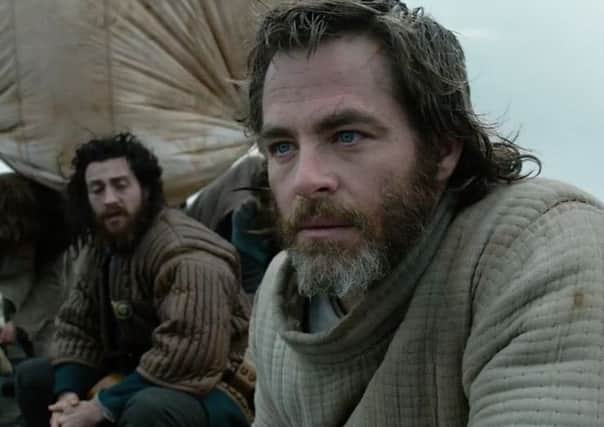 Chris Pine plays Robert the Bruce. Picture; Screengrab from Netflix