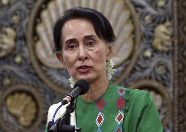 Aung San Suu Kyi has faced condemnation over Myanmars treatment of the Rohingya people. Picture: AP