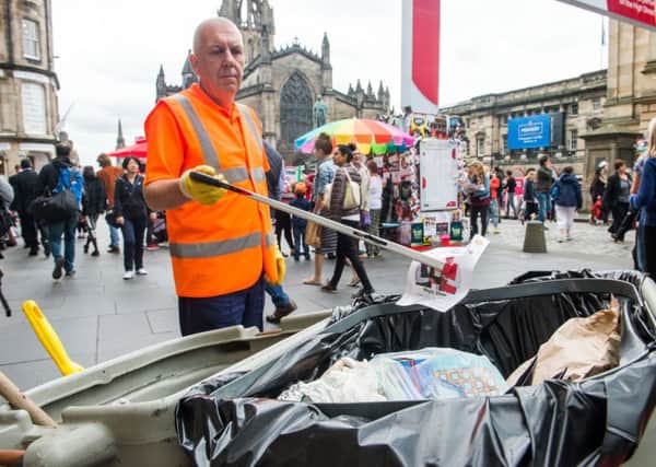Keeping on top of litter during the Festival is a growing challenge. Picture: Ian Georgeson
