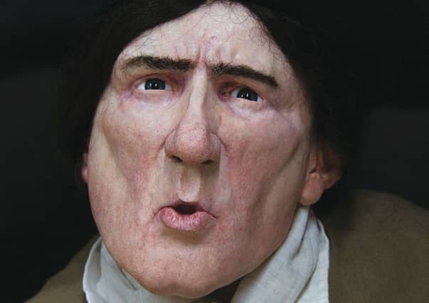 Lynn Morrison - University of Dundee
Masters Exhibition
The exhibition piece is a life-size model of 'Bowed Joseph', a cobbler who lived in 18th century Edinburgh.