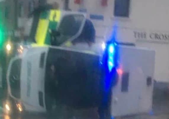 An image sent in to the Edinburgh Evening News shows the scene