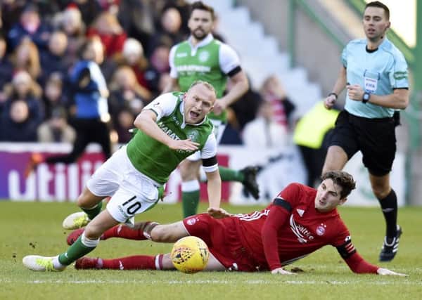 Hibs and Aberdeen have lost Dylan McGeouch and Kenny McLean respectively. Pic: SNS