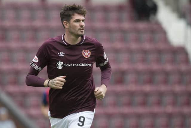 Kyle Lafferty looks close to agreeing a return to Ibrox - but how do Hearts go about replacing him? Picture: SNS Group