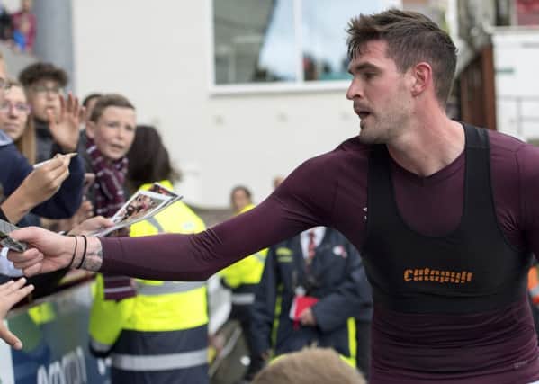 Kyle Lafferty has praised the Hearts fans