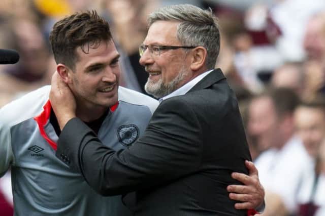 Craig Levein says he is happy with the sale of Kyle Lafferty, believing Hearts to have got a good price for the striker. Picture: SNS Group