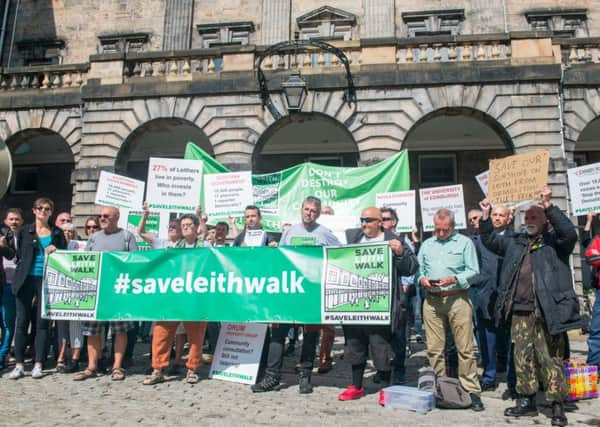 Save Leith Walk Protest at Edinburgh City Chambers