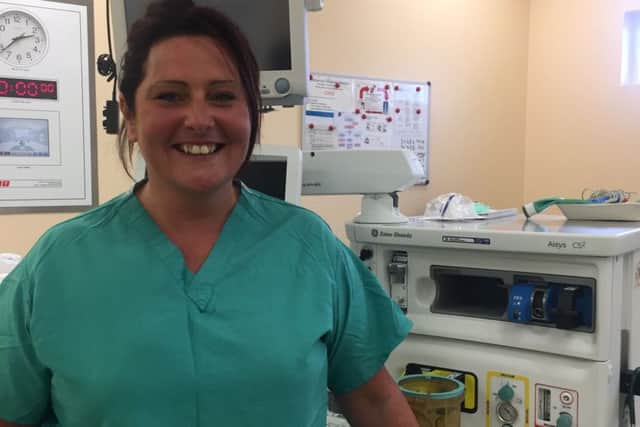 Sharon McGill works at NHS Lothian