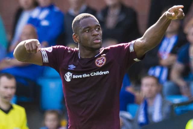 Uche Ikpeazu scored the only goal at Rugby Park