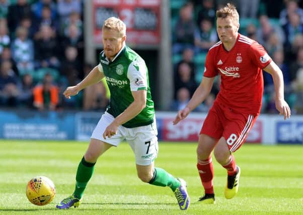 Daryl Horgan impressed for Hibs against Aberdeen at the weekend. Pic: SNS