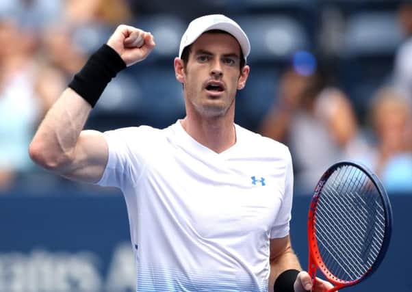Andy Murray celebrates his victory against James Duckworth. Picture: Matthew Stockman/Getty Images