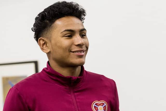 Hearts fans are delighted to see Demetri Mitchell back at Tynecastle. Picture: SNS Group