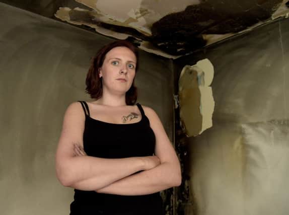 The bedroom of mum of four Stephanie Mitchell  was set alight after she lit an incense stick.Sshe realised her bedroom was on fire she quickly got her 4 children out with the help of her mum Heather Mitchell