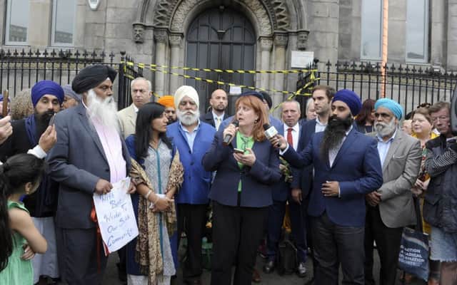 The Sikh community of Edinburgh held  a peaceful vigil alongside local councillors and community members outside the Gurdwara.
