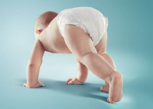 The total cost of keeping a baby in Nappies for the first two years is estimated to be around Â£800. Picture: Getty