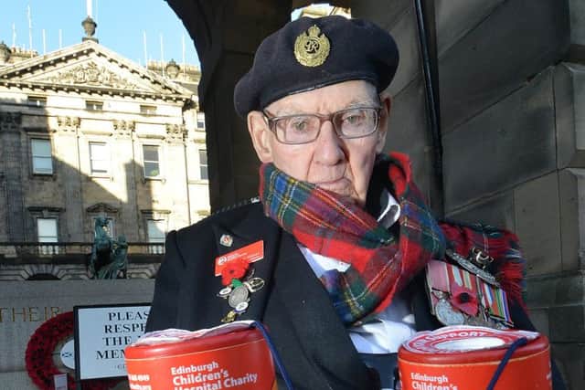 Charity fundraiser Tom Gilzean has been collecting money for 22 yeras. Picture: Jon Savage