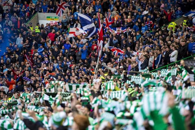 Rangers and Celtic fans travelling to Murrayfield for cup matches would be marshalled like rival armies (Picture: Alan Harvey)