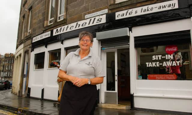 Owner Grace Mitchell of Mitchell's Cafe in Henderson Street. Picture: TSPL