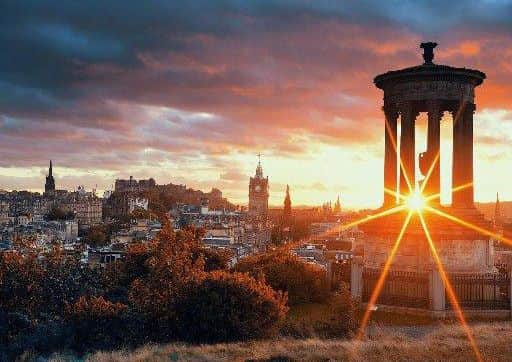 Calton Hill sunset. Picture: Shutterstock