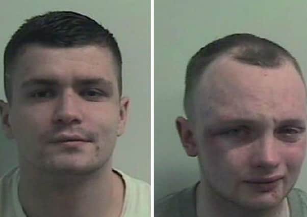 Anthony Wright (L) and Christopher Rennie (R) have been jailed for a total of almost 16 years. Picture: Police Scotland
