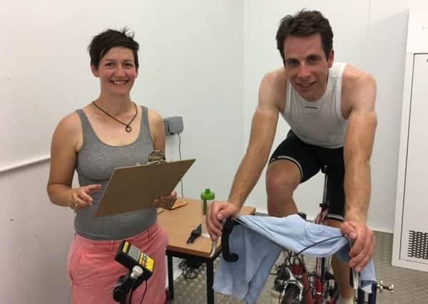 Dr Lesley Ingram helped train cyclist Mark Beaumont