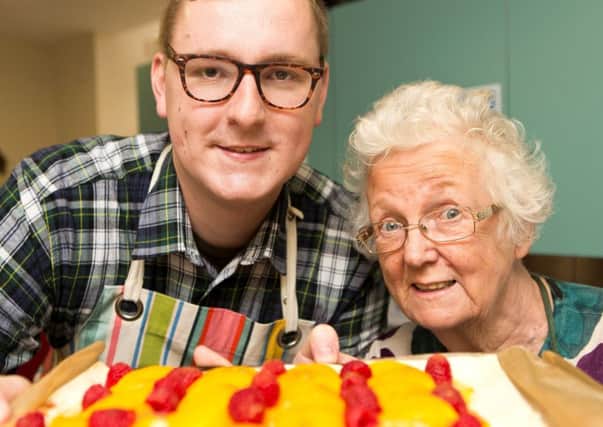 Russell Hogarth and Meal Makers service user Norma